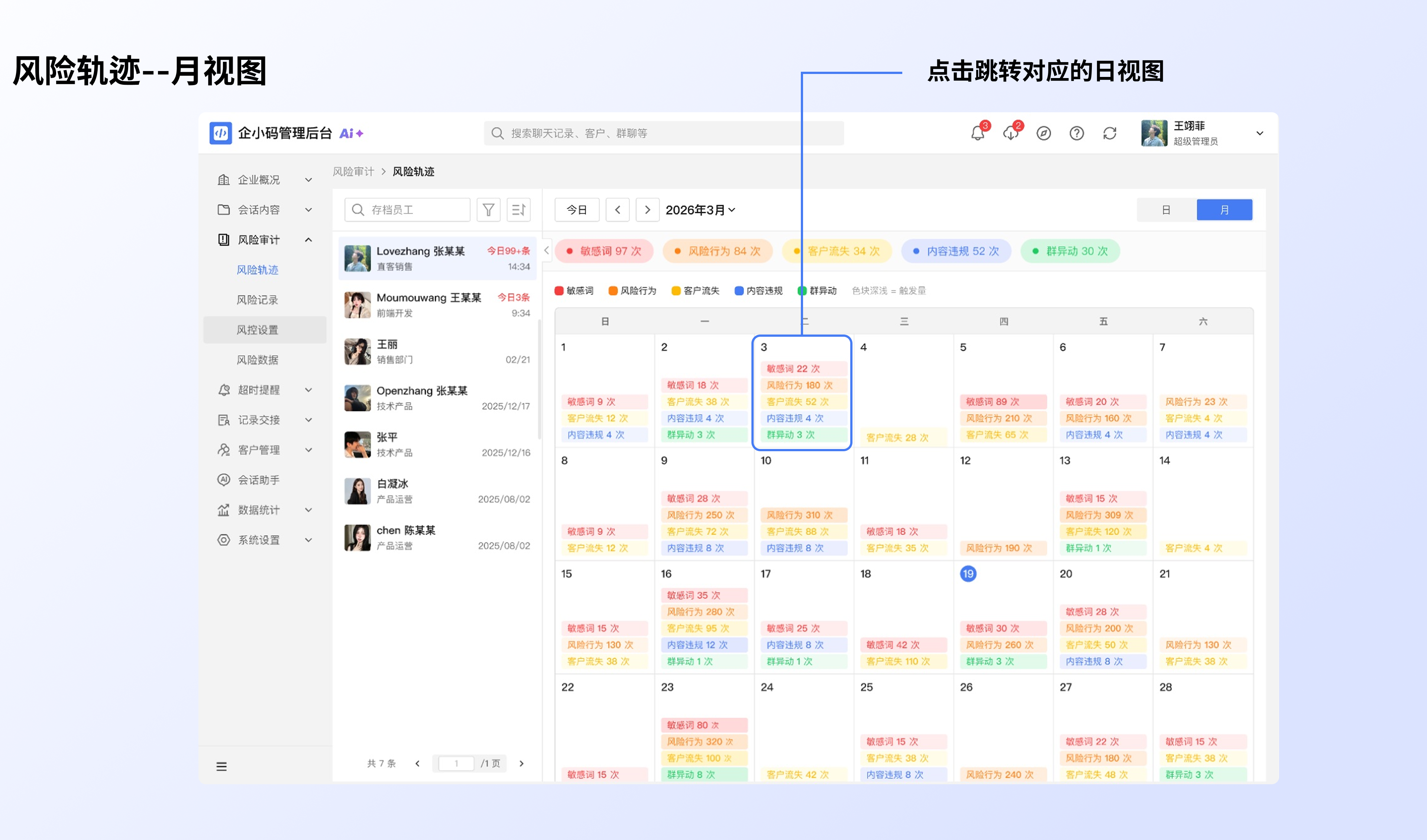 查看风险轨迹:操作流程
